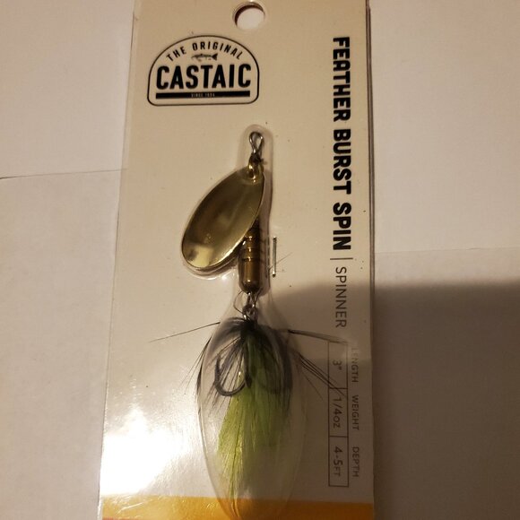 NEW THE ORIGINAL CASTAIC FEATHER BURST SPIN SPINNER 2020-03 - Picture 1 of 2